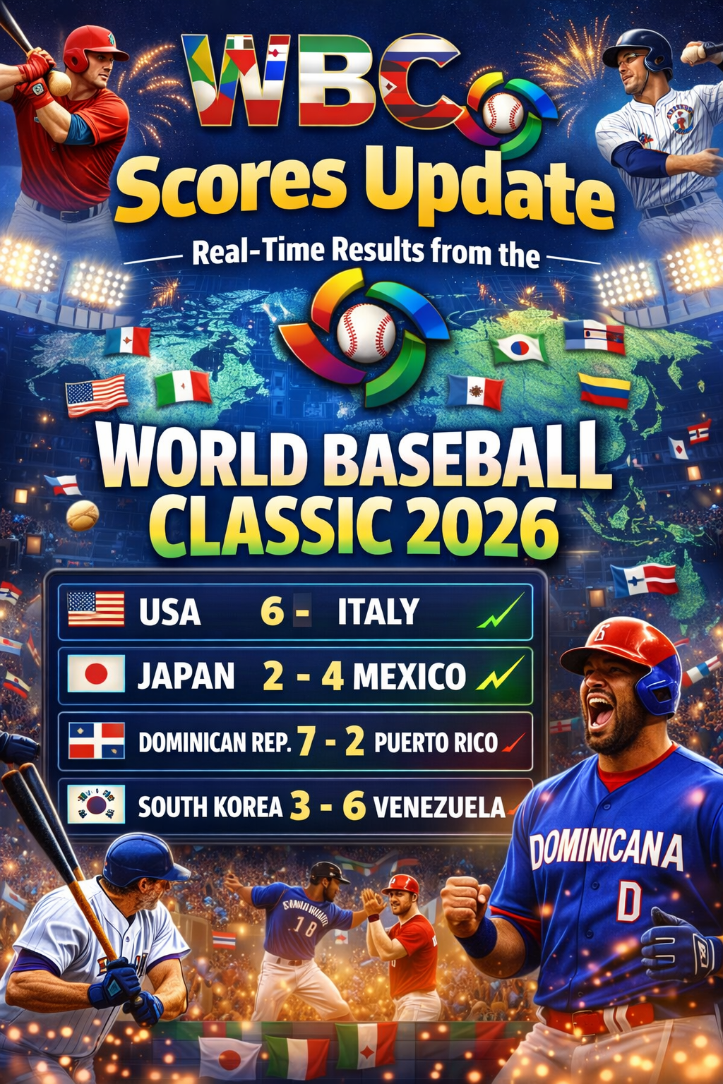 WBC Scores Update